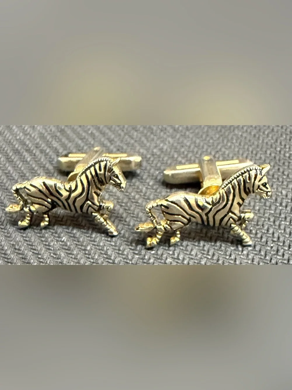 Gold Tiger Cufflinks - Men Accessories